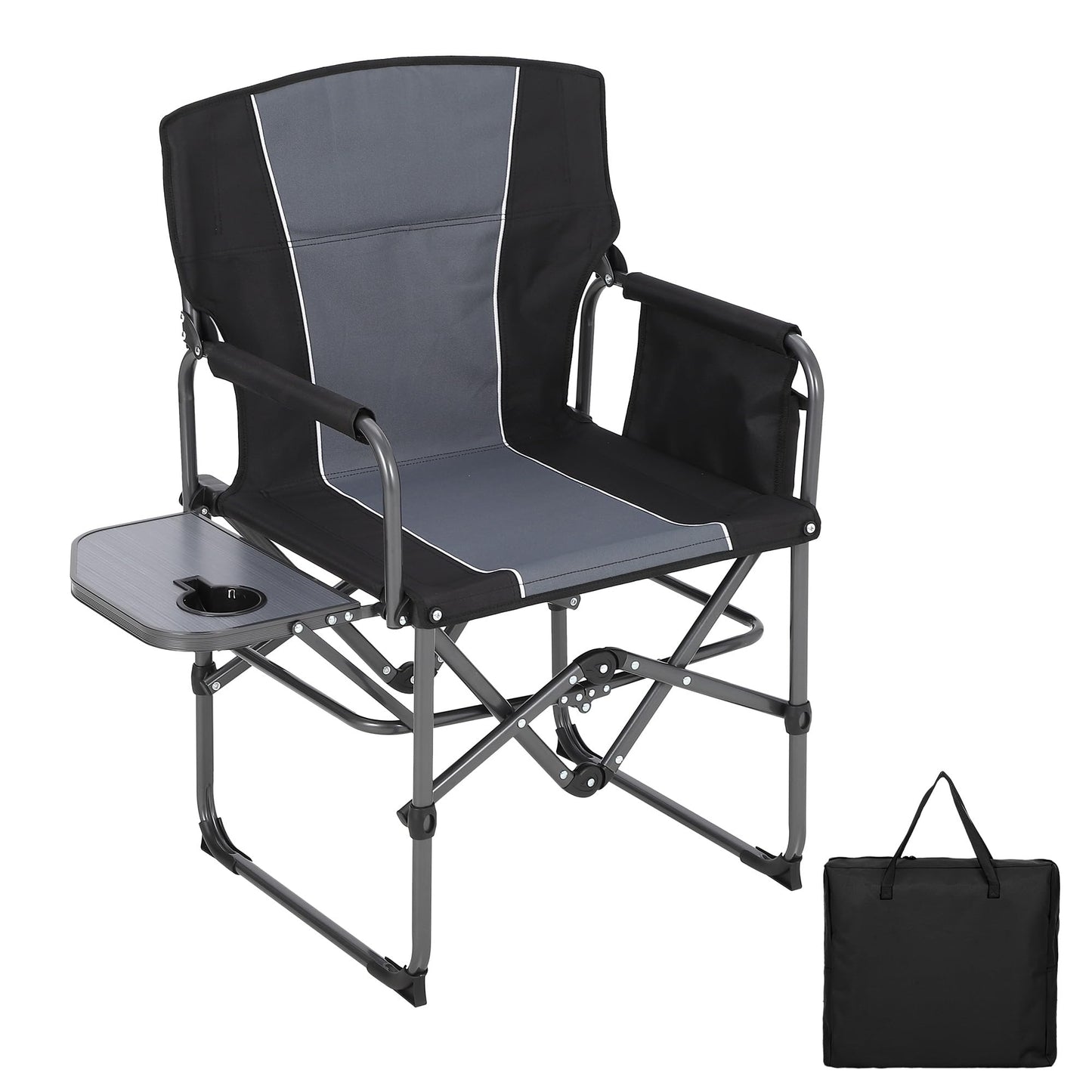 Oversized Heavy Duty Folding Camping Director Chair for Adults 🍁 All In One Marketplace Canada