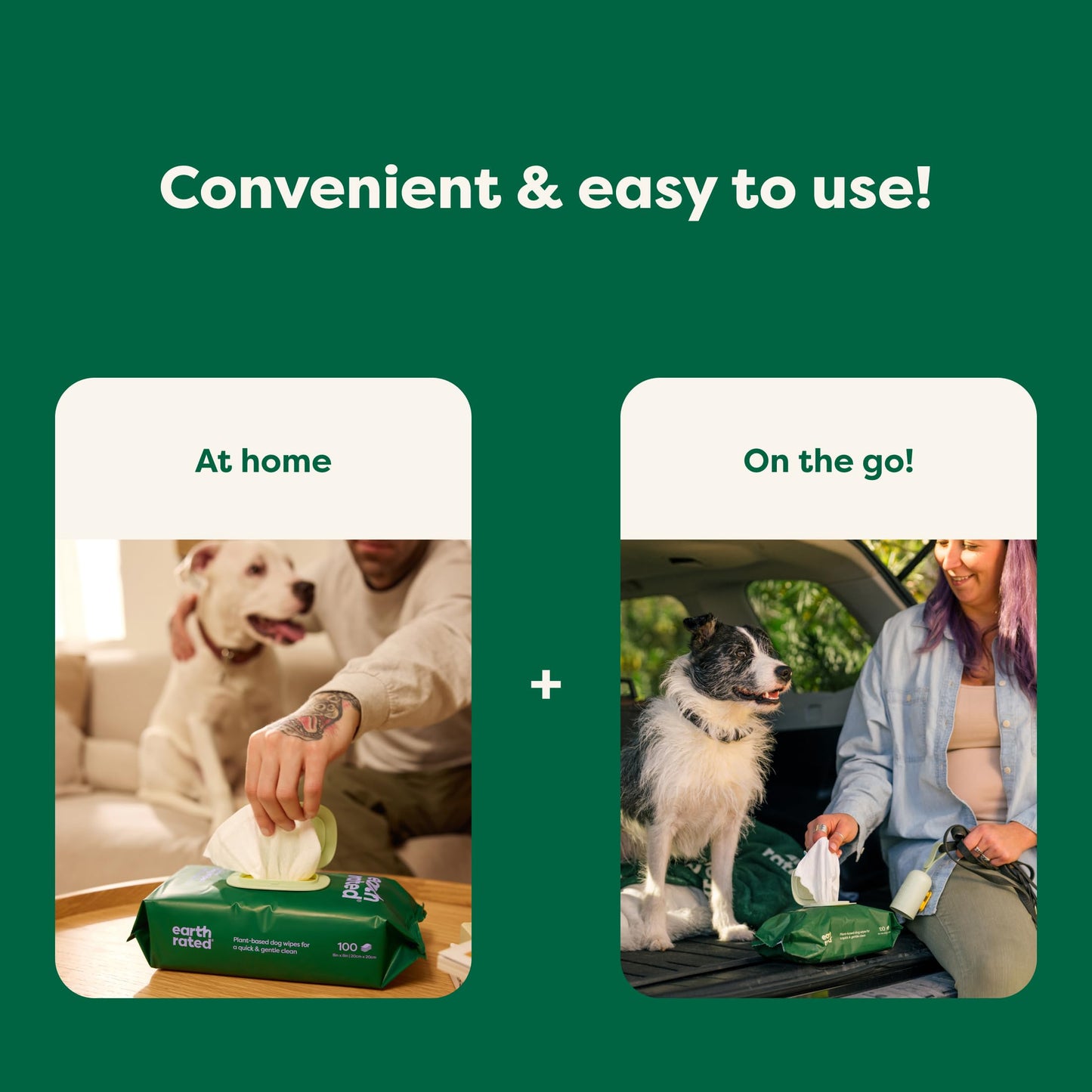 Earth Rated (A Canadian Company) Dog Wipes, Hypoallergenic, Cleaning and Hydrating, for Grooming Paws, Body and Butt, Lavender Scented, 400 Count 🍁 All In One Marketplace Canada