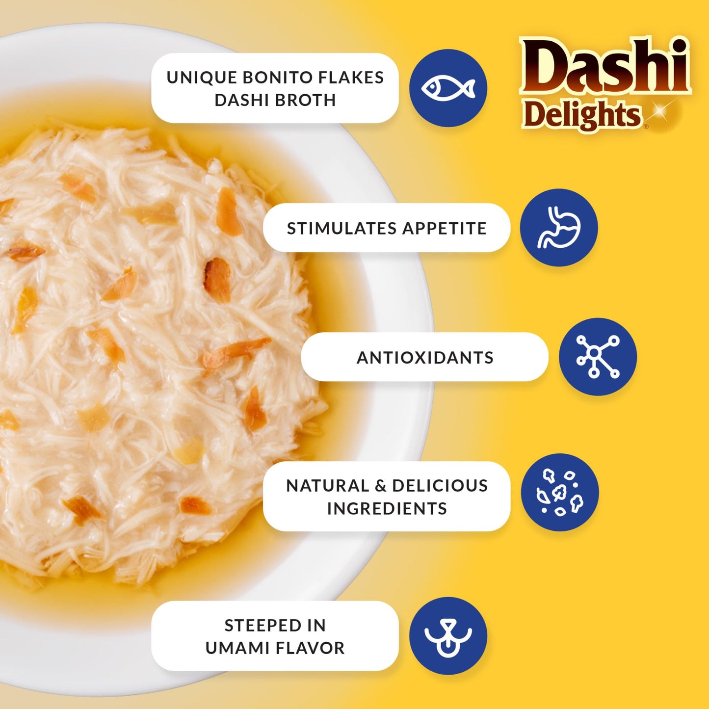 INABA Dashi Delights for Cats, 70 gram Cup, 12 Cups Total, Chicken Variety 🍁 All In One Marketplace Canada