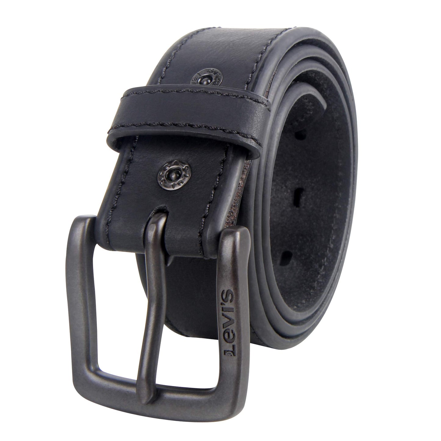 Levi's Casual Belt-Dress for Men Jeans with Thick Strap and Buckle, Matte black, Extra-Large (42-44) 🍁 All In One Marketplace Canada