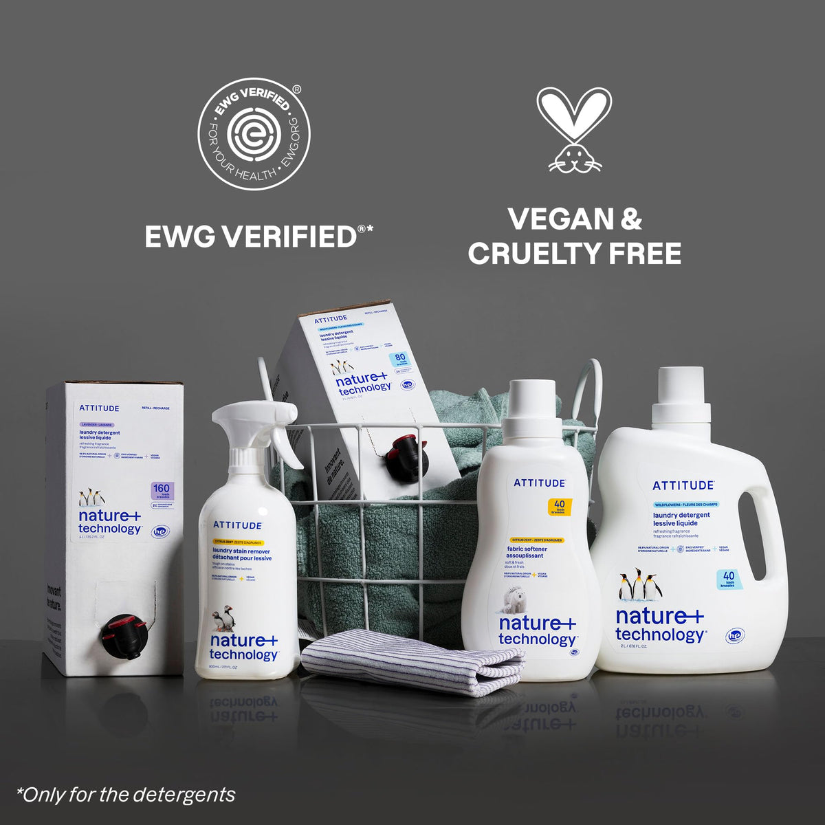 ATTITUDE Liquid Laundry Detergent Refill, EWG Verified, HE Compatible, Plant-Based & Vegan, Natural Laundry Soap, Made in Canada, Lavender Scent, 160 Loads, 4 Liters 🍁 All In One Marketplace Canada