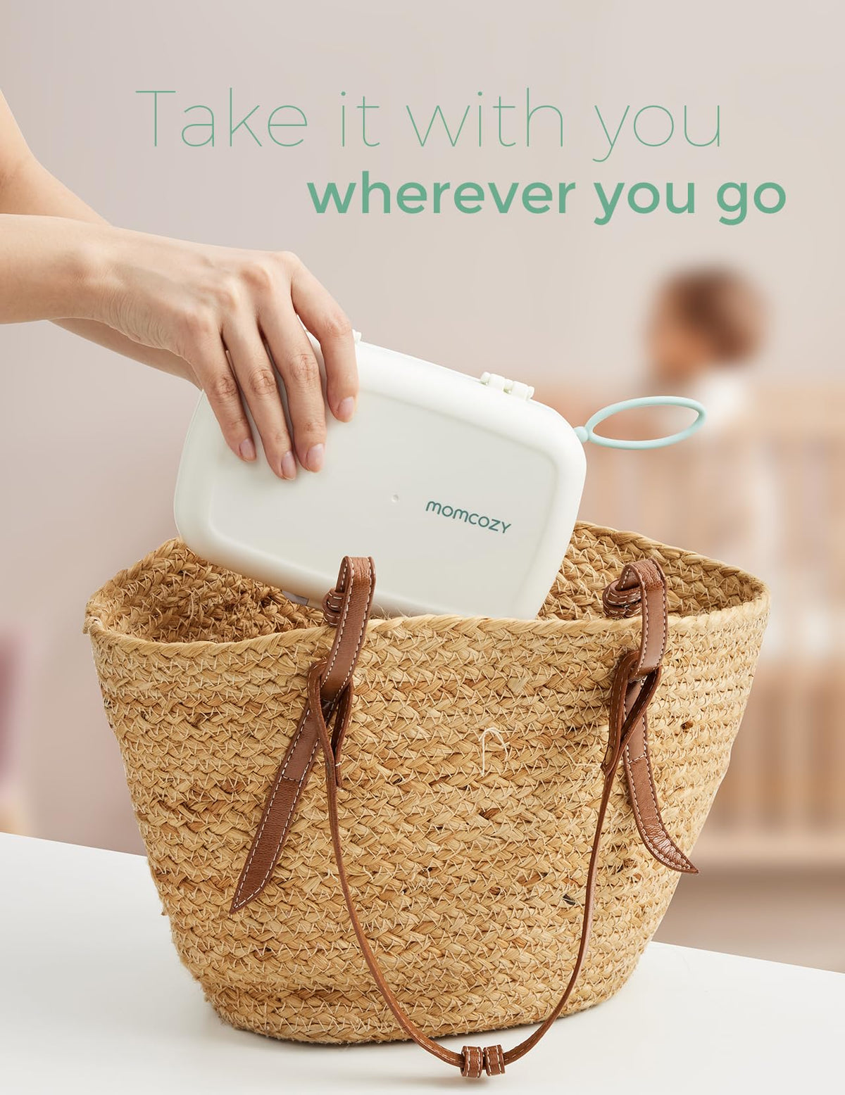 Momcozy 7 in 1 Travel Bottle Cleaning Kit - Baby Bottle Cleaner Set with Silicone Brush, Nipple Brush, Straw Brush, Soap Dispenser, Drying Rack - Home and Travel Bottle Cleaning Tools for Infants 🍁 All In One Marketplace Canada
