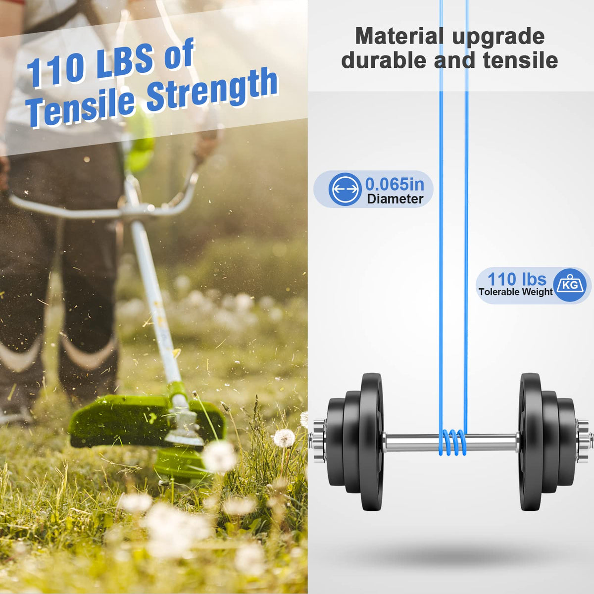 7 Pcs AC14RL3A Replacement Weed Wacker String for Ryobi One+, 0.065" Diameter String Trimmer Refill, and AC14HCA Cover Cap Compatible with Ryobi 18v, 24v, and 40v Cordless Trimmers(6 Spools+1 Cap) 🍁 All In One Marketplace Canada