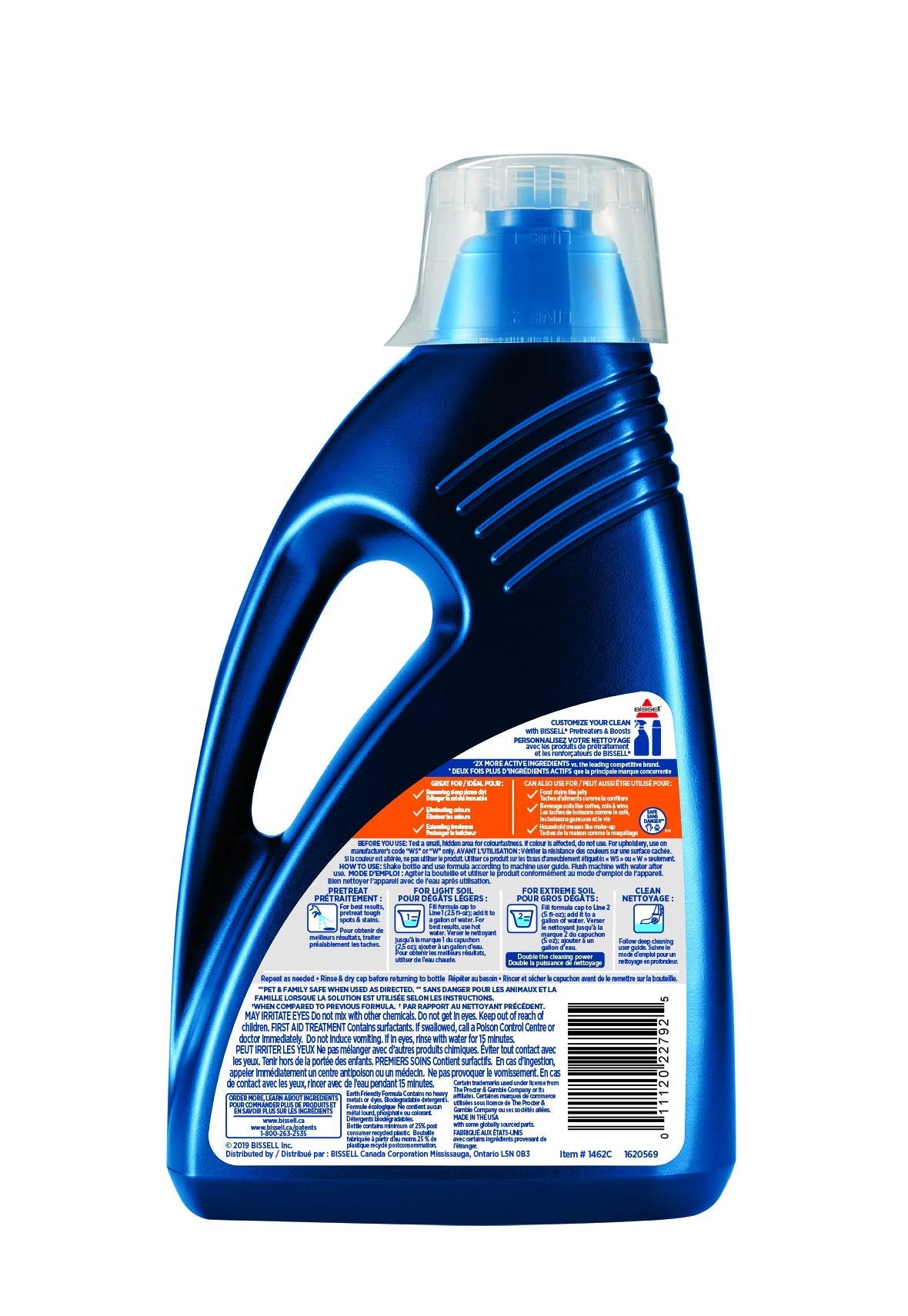 BISSELL OXY Clean + Fresh with Febreze Freshness Formula for Full Size Carpet Deep Cleaning Machines, Carpet Cleaning Solution, Carpet Shampoo (60 oz), 1462C 🍁 All In One Marketplace Canada