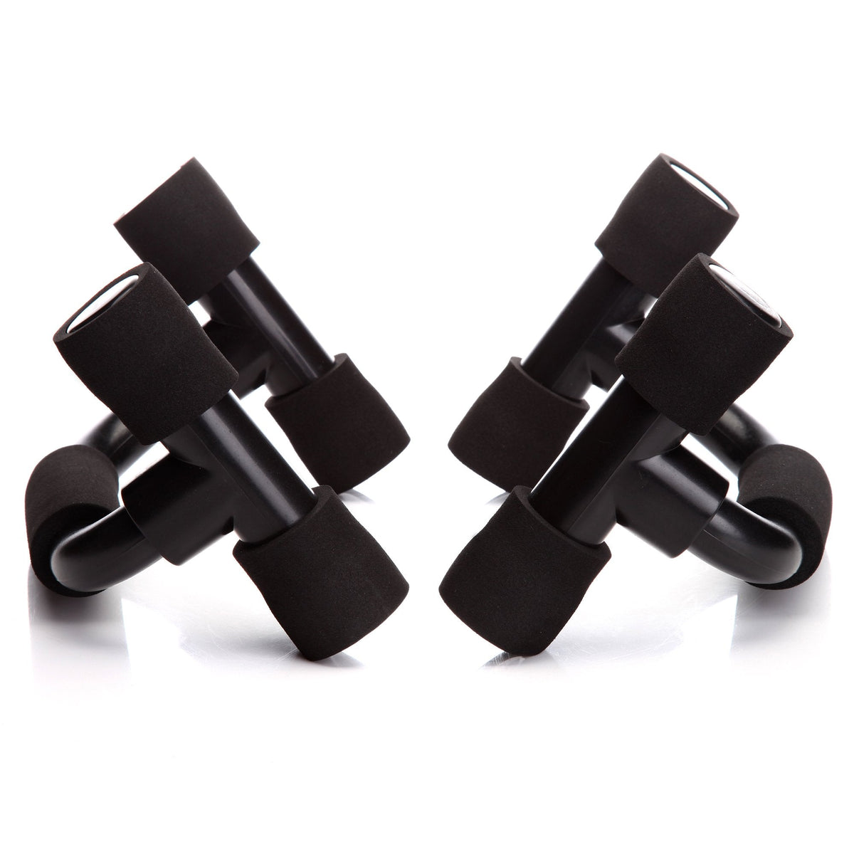 Readaeer Push Up Bars Gym Exercise Equipment Fitness 1 Pair Pushup Handles with Cushioned Foam Grip and Non-Slip Sturdy Structure Push Up Bars for Men & Women（Black） 🍁 All In One Marketplace Canada