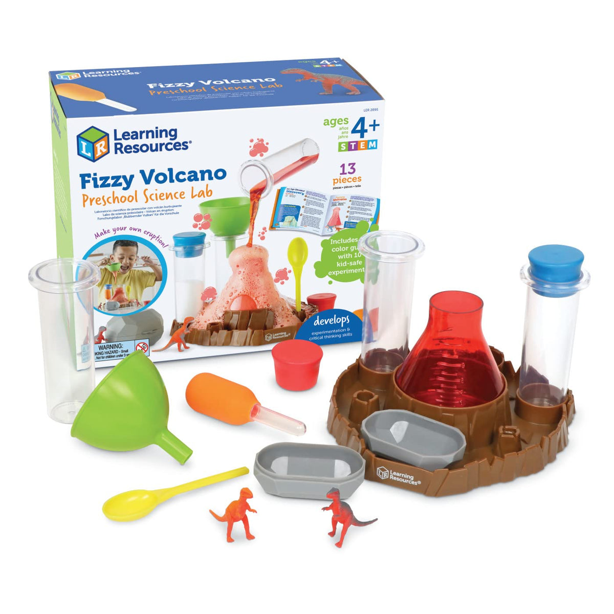 Learning Resources Fizzy Volcano, 13 Pieces, Ages 4+, Preschool Science Lab, Science Kits for Kids, Science Experiments for Kids,STEM Toys for Kids 🍁 All In One Marketplace Canada