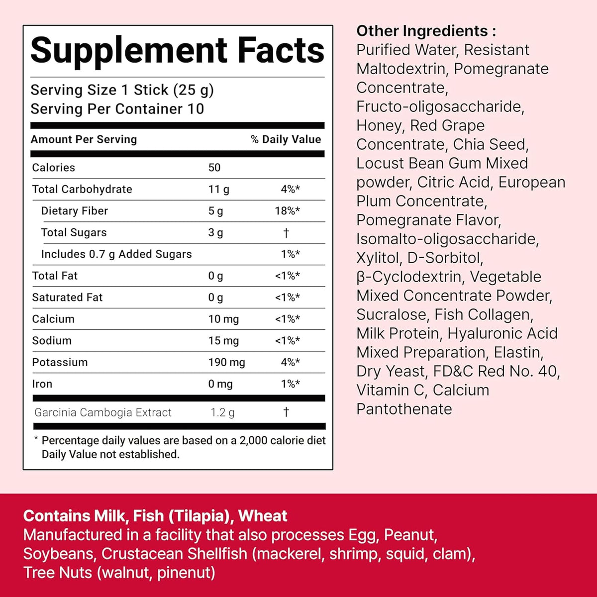 FOODOLOGY Coleology Cutting Stick Jelly (Pomegranate) – Dietary Fiber Supplement for Healthy Weight Management, Chia Seeds & Garcinia Cambogia, Korean Beauty with Collagen – 10 Sticks 🍁 All In One Marketplace Canada