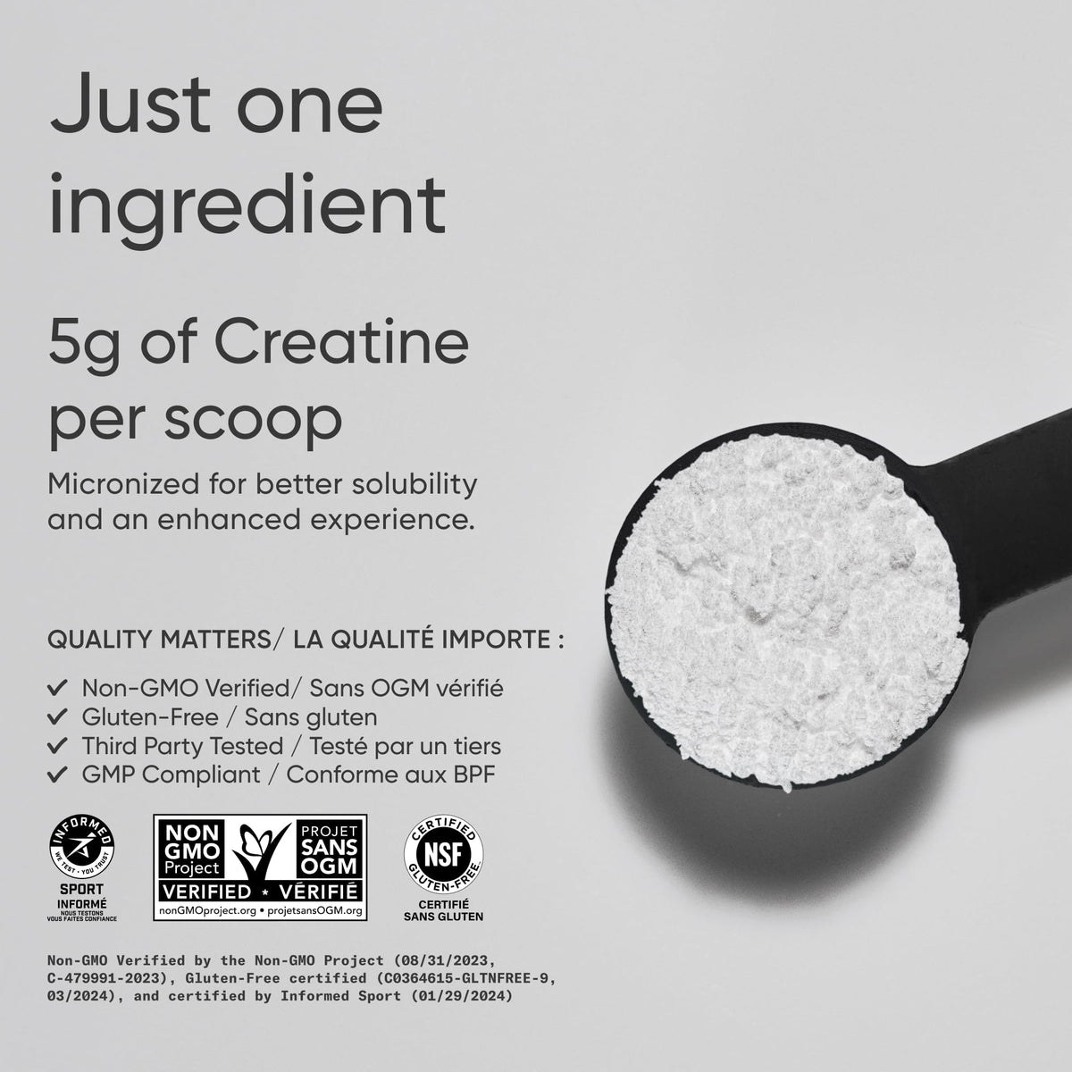 Sports Research® Creatine Monohydrate - Pure Micronized Creatine Monohydrate Powder - Improves strength, power, and performance for Women and Men | Non-GMO 100 Servings 🍁 All In One Marketplace Canada