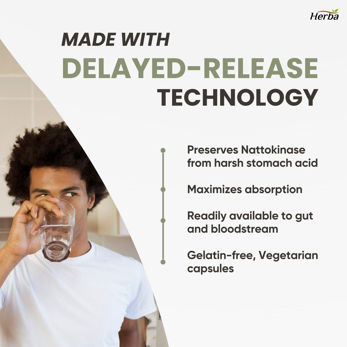 Herba Nattokinase Supplement 2000 FU – 100mg, 120 Delayed Release Capsules | Helps to Support Heart Health | Made in Canada 🍁 All In One Marketplace Canada