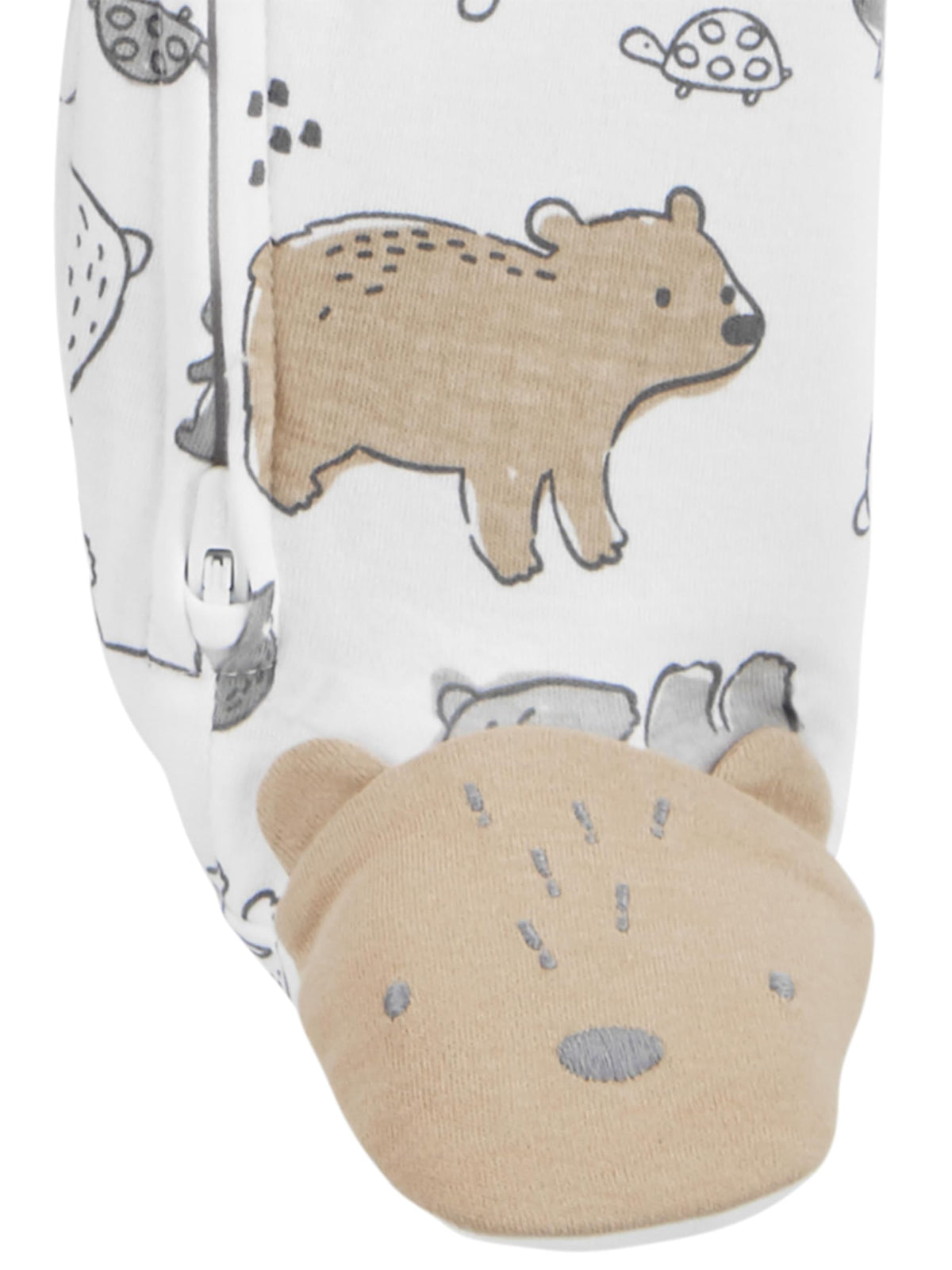 Simple Joys by Carter's Baby Neutral 2-Pack Cotton Footed Sleep and Play, Bear/Animal Print, 0-3 Months 🍁 All In One Marketplace Canada