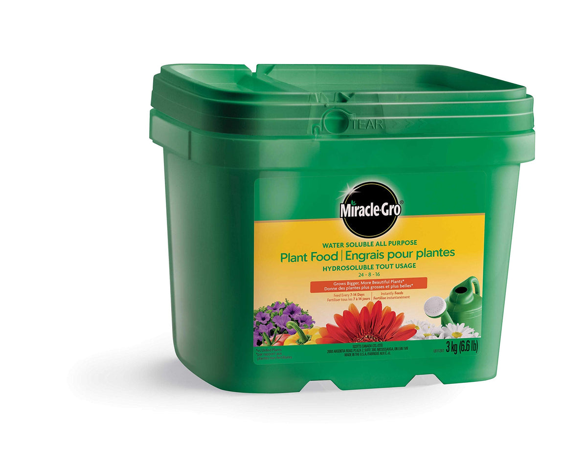 Miracle-Gro Water Soluble All Purpose Plant Food, 3kg | Instant Feeder for Flowers, Veggies, Trees & Shrubs | Easy Mix & Apply 🍁 All In One Marketplace Canada