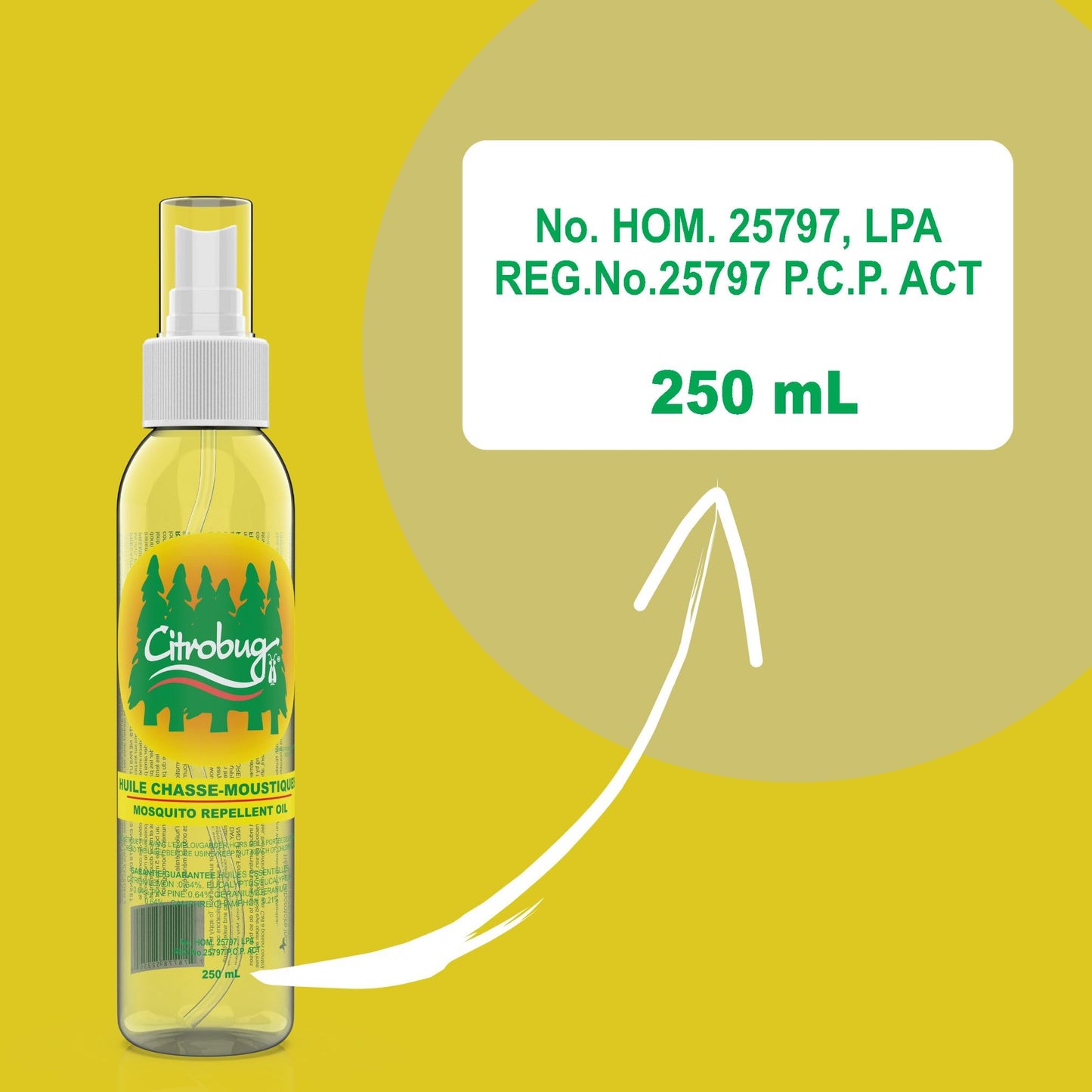 Citrobug All Natural Mosquito Repellent (250ml) Made with Essential Oils // Chasse-moustique à Base d'huiles essentielles, sans deet 🍁 All In One Marketplace Canada