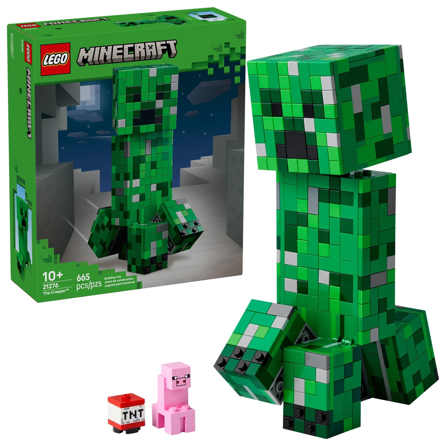 LEGO Minecraft The Creeper Kids Building Toy - Minecraft Toy for Boys & Girls, Ages 10+ - Room Decor for Gamers -W/ 1st Version Minifigure - Gift for Birthdays - 21276 🍁 All In One Marketplace Canada