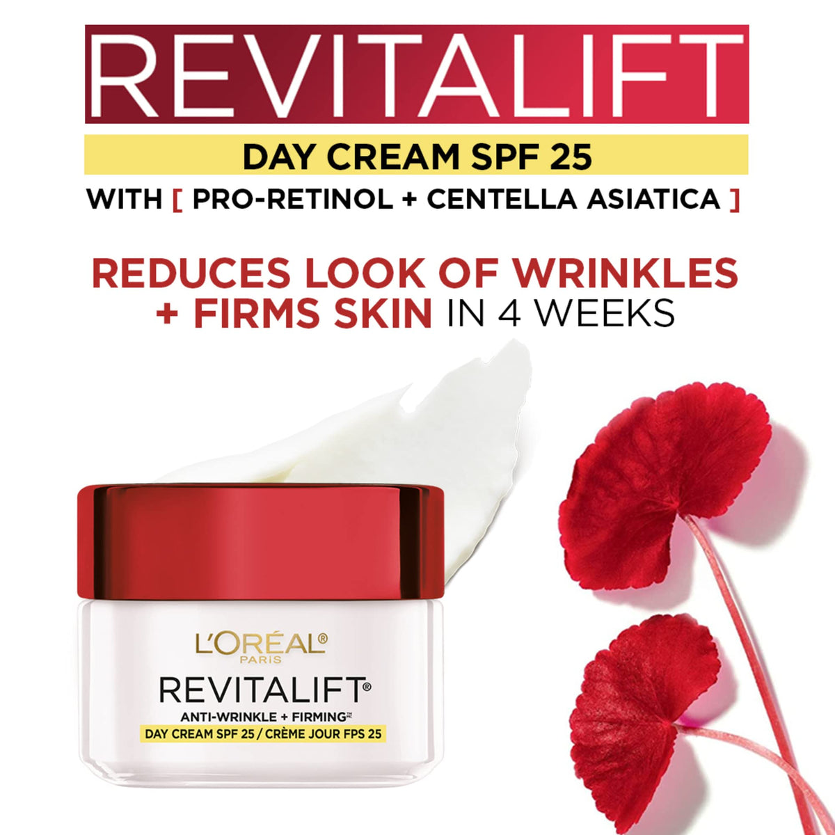 L'Oréal Paris SPF Moisturizer for Face with Pro-Retinol & Centella, Face Moisturizer Fights the Look of Wrinkles, Moisturizer to Firm Skin & Target the Signs of Aging, Revitalift, 50ml 🍁 All In One Marketplace Canada