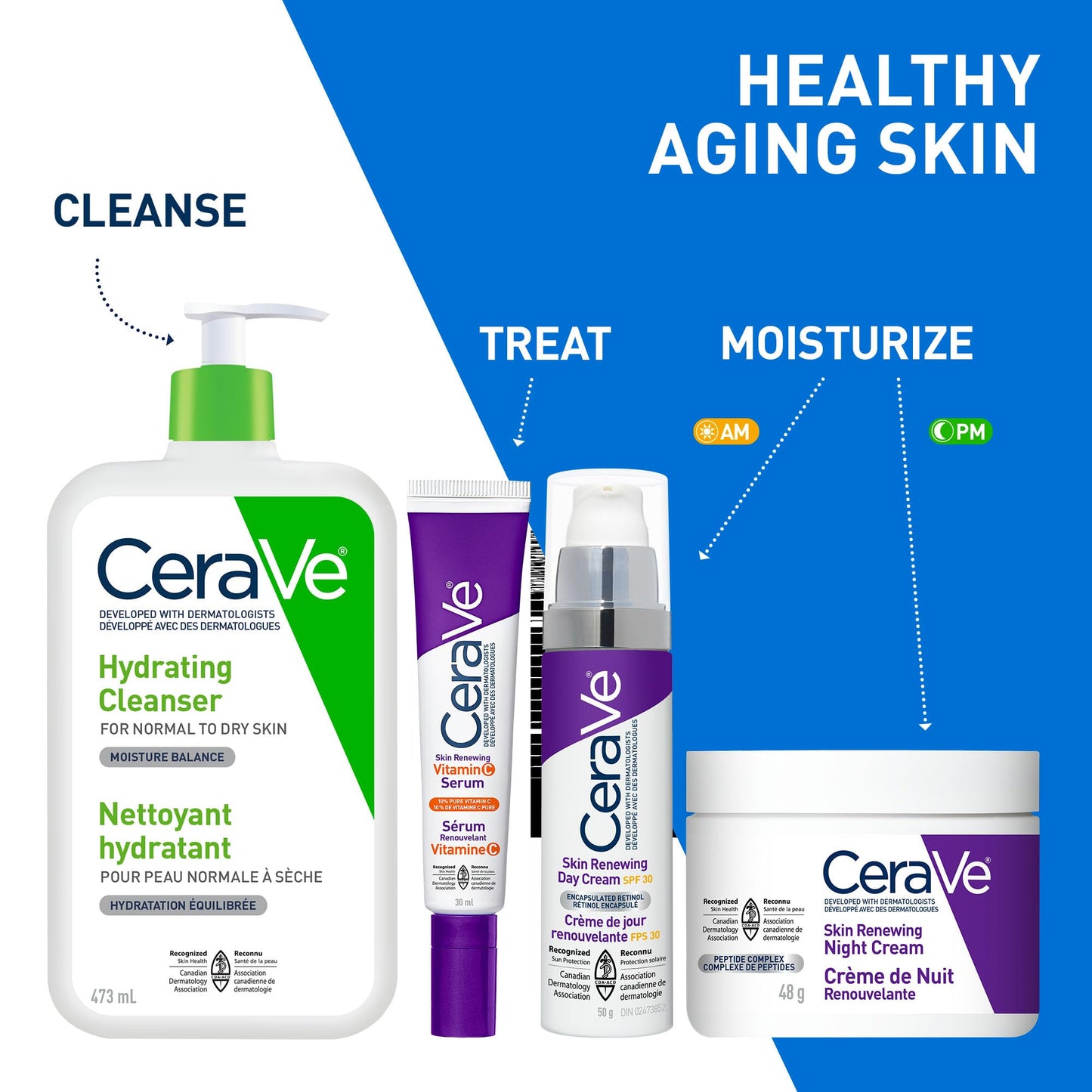 CeraVe Night Cream for Face, Skin Renewing Moisturizer for Men & Women With Hyaluronic Acid, Niacinamide, Bio Peptides & Ceramides. Fragrance Free, Non-comedogenic, Suitable for Sensitive Skin 🍁 All In One Marketplace Canada