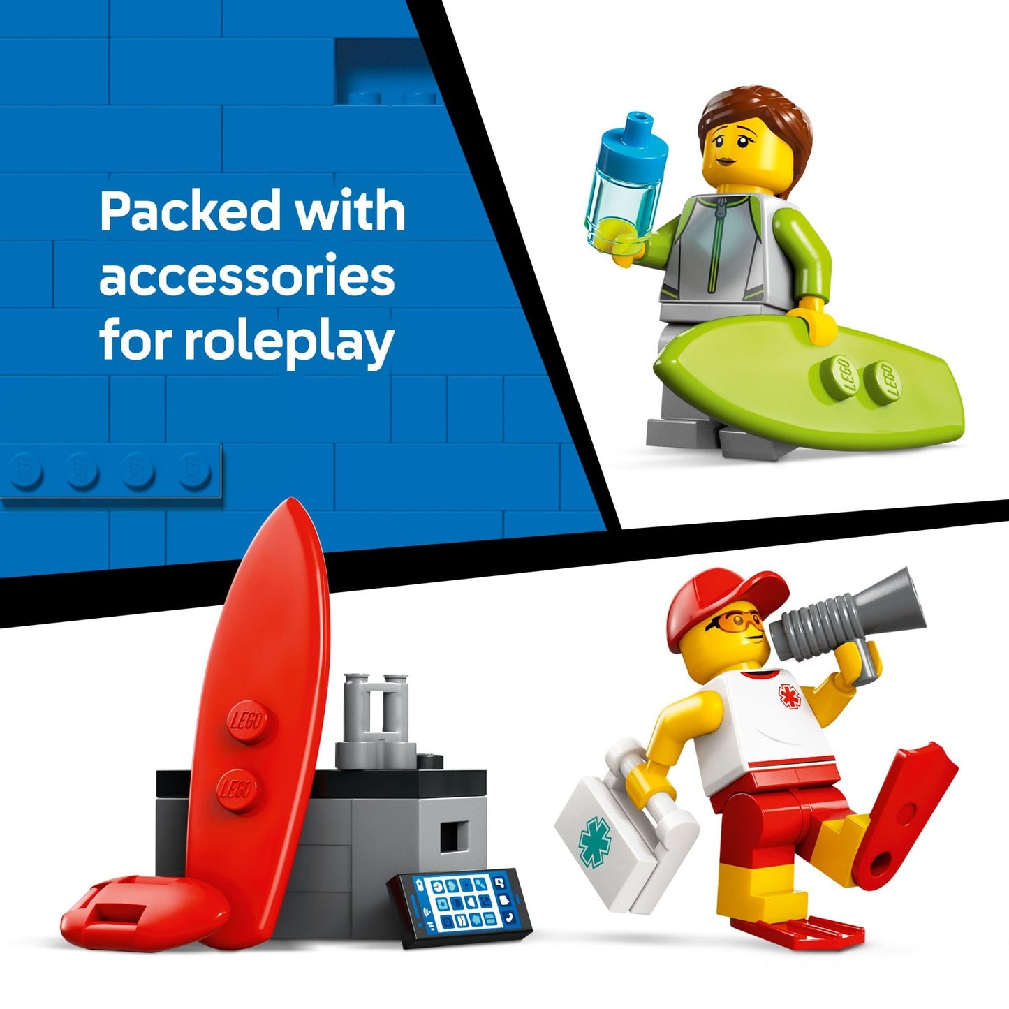 LEGO City Lifeguard Beach Rescue Truck Toy - Building Toy for Kids, Boys and Girls, Ages 6+ - Includes 2 Minifigures, Shark Toy - Gift for Beach-Loving Kids - 60453 🍁 All In One Marketplace Canada
