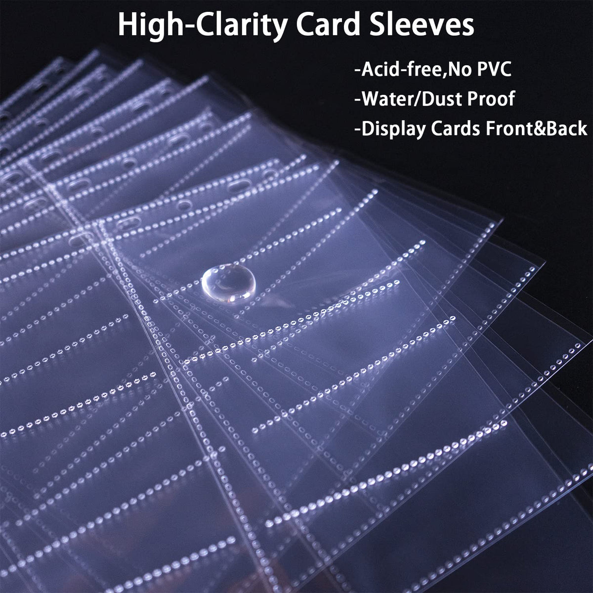 360 Pockets Trading Card Sleeves - Double-Sided 9 Pocket Page Protector, Ultra-Clear Card Sheets for 3 Ring Binder, Sleeves for Game Yugioh/MTG, Baseball, Business Cards, Coupons 🍁 All In One Marketplace Canada