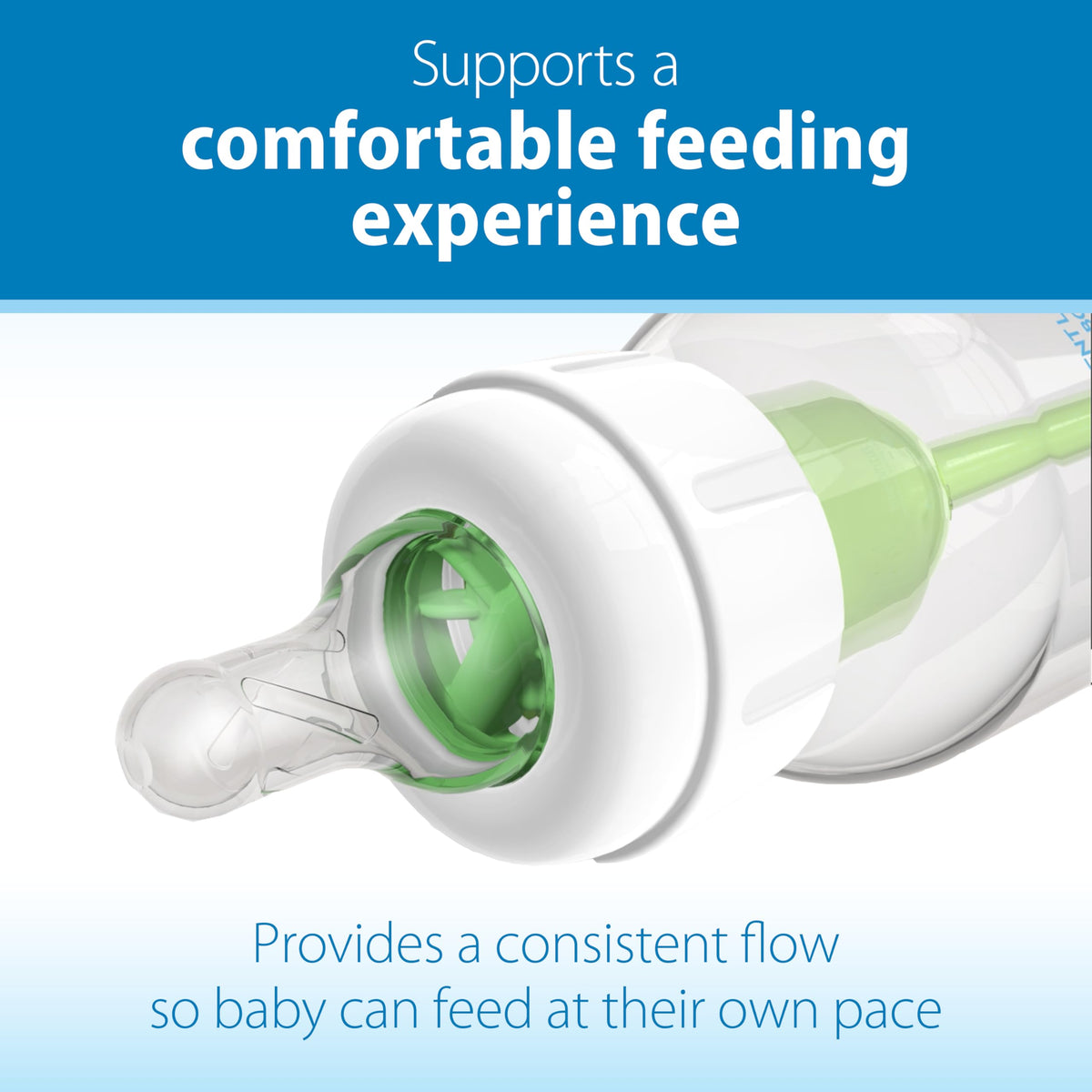 Dr. Brown's Natural Flow Anti-Colic Options+ Narrow Baby Bottle, Blue Nature, 8 oz/250 mL, with Level 1 Slow Flow Nipples, 0m+, 4 count (Pack of 1) 🍁 All In One Marketplace Canada