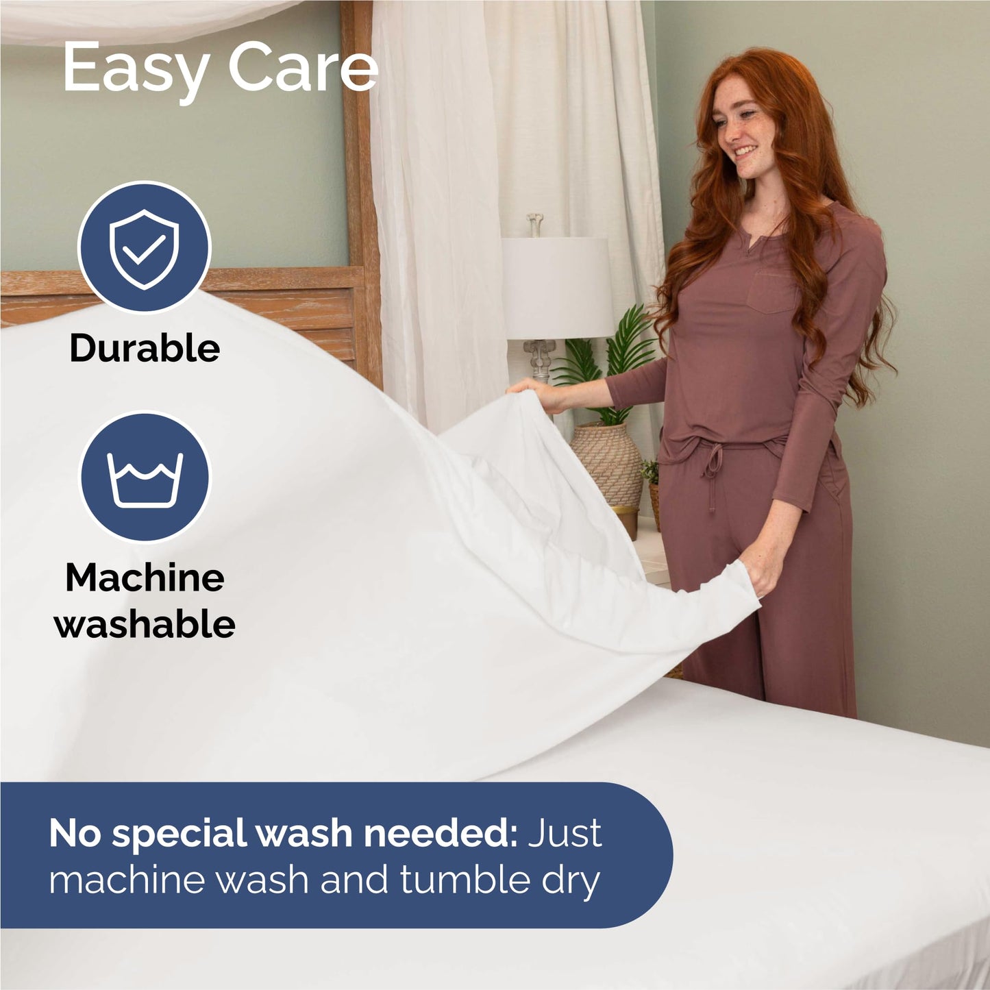 King 4 Piece Sheet Set - Comfy Breathable & Cooling Sheets - Hotel Luxury Bed Sheets for Women & Men - Deep Pockets, Microfiber, Extra Soft and Wrinkle Free Sheet - Antique White Oeko-Tex Bed Sheets 🍁 All In One Marketplace Canada