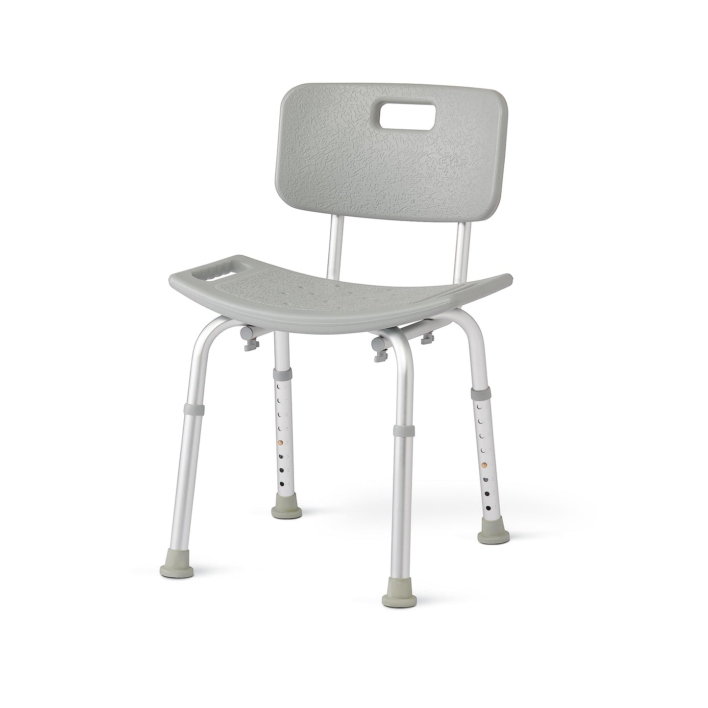 Medline Bath Chair with Back, Shower Chair has Height Adjustable Legs, Tool-Free Assembly, Shower Seat with Suction Cup Feet, Gray 🍁 All In One Marketplace Canada