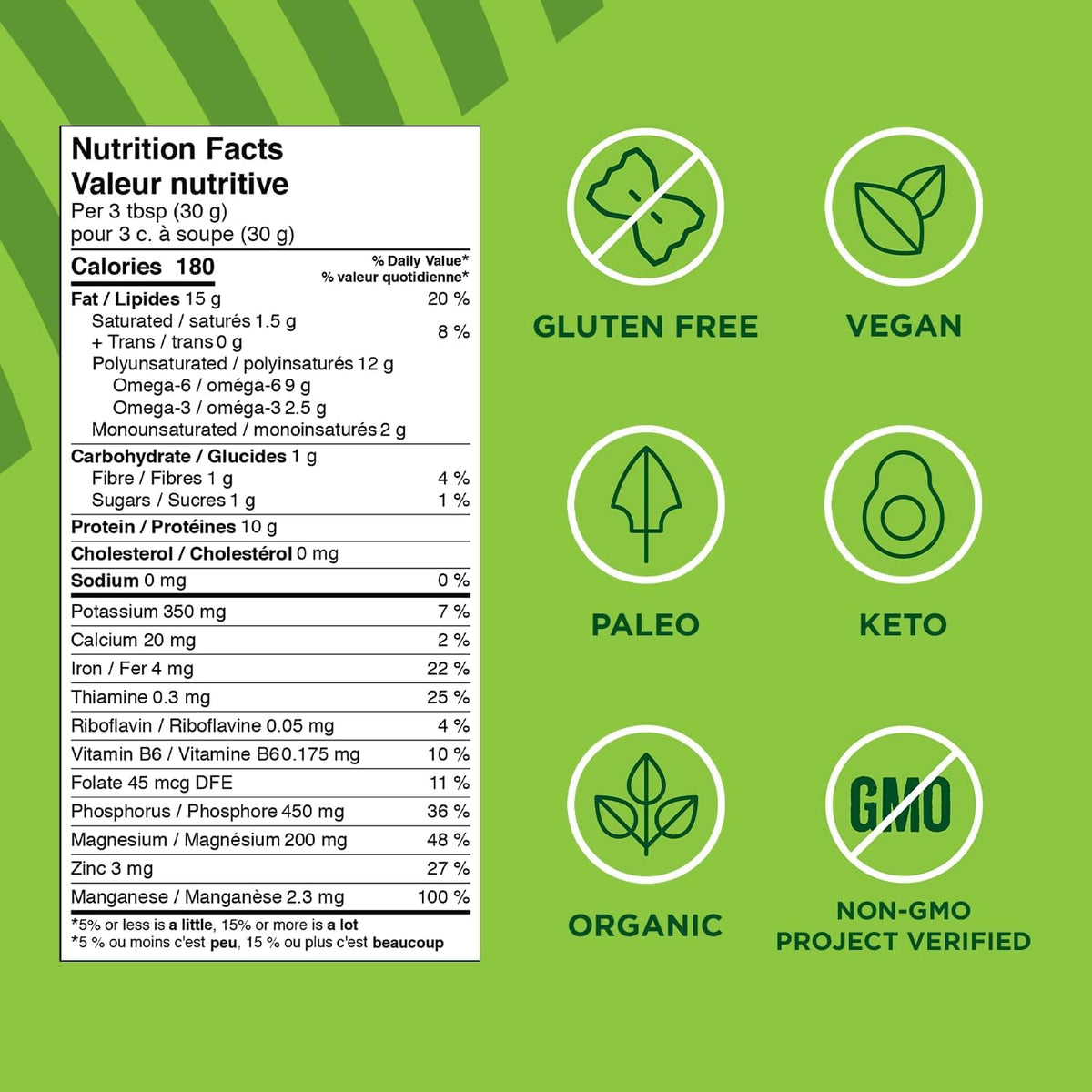 Manitoba Harvest Organic Hemp Hearts Shelled Hemp Seeds, 340g; 10g Plant-Based Protein & 12g Omegas per Serving, Whole 30 Approved, Vegan, Keto, Paleo, Non-GMO, Gluten Free 🍁 All In One Marketplace Canada