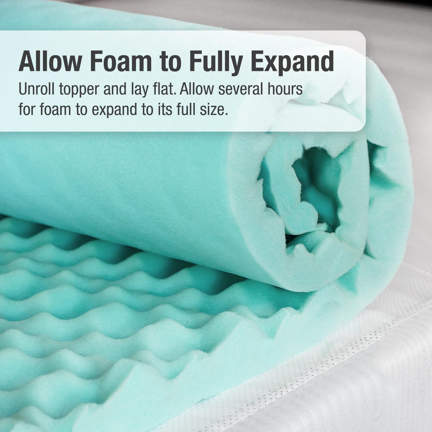 DMI Foam Mattress Topper, Egg Crate Foam Pad, Mattress Pad and Bed Topper for Support, Air Circulation, Pressure Relief and Weight Distribution, Twin Size Mattress, 33 x 72 x 2,Blue 🍁 All In One Marketplace Canada