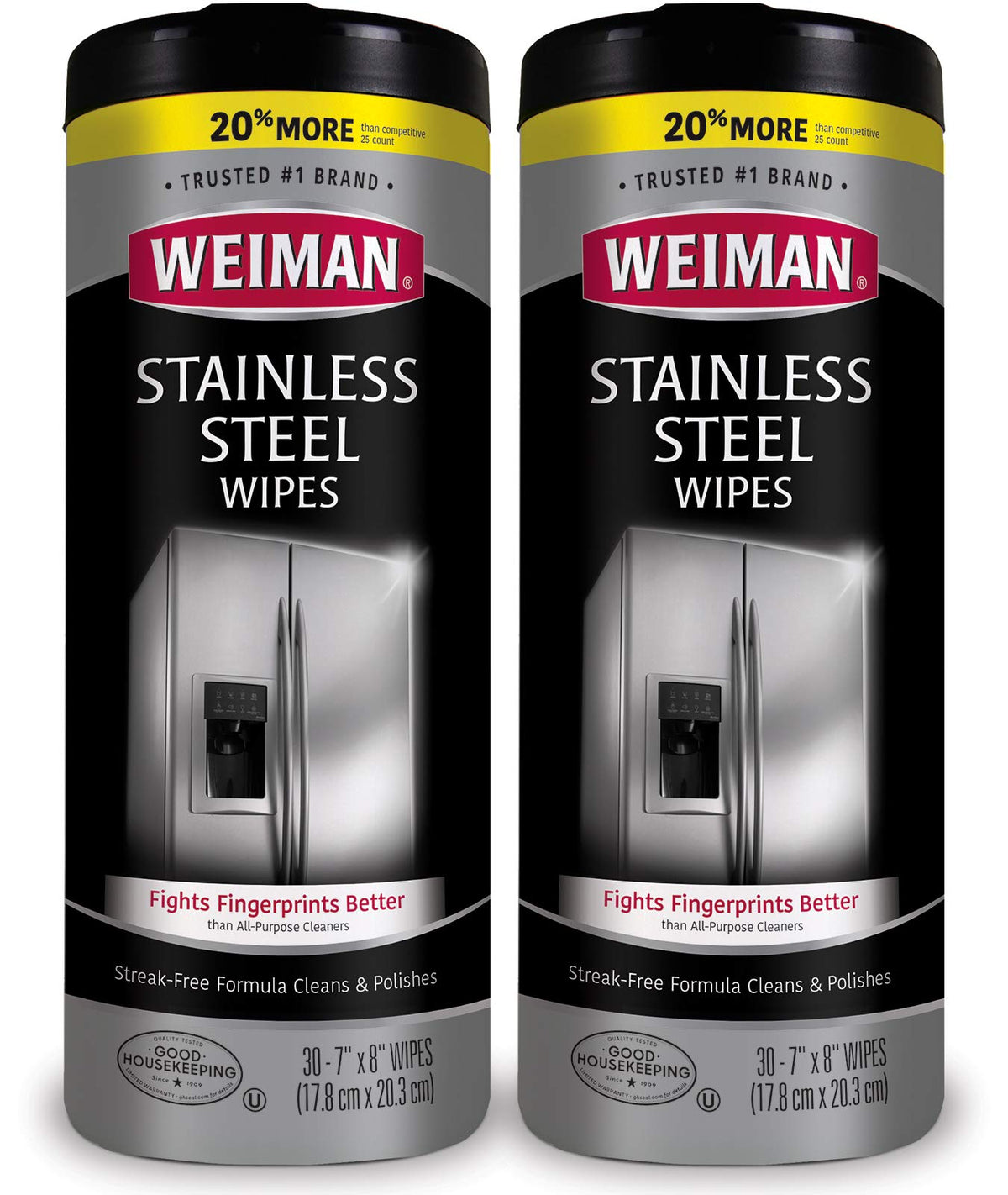 Weiman Stainless Steel Wipes, 30 ct-2 pk 🍁 All In One Marketplace Canada