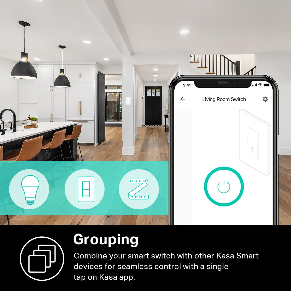 Kasa Smart 3-Way Light Switch Kit by TP-Link (HS210 KIT) - Neutral Wire and 2.4GHz Wi-Fi Connection Required, Works with Alexa and Google Home, No Hub Required, UL Certified, White,2 Count (Pack of 1) 🍁 All In One Marketplace Canada