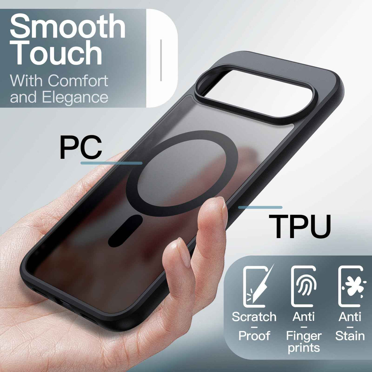 JETech Magnetic Case for Google Pixel 10/10 Pro 2025, Compatible with MagSafe and Pixelsnap Charger, Translucent Matte Back Shockproof Phone Cover (Obsidian) 🍁 All In One Marketplace Canada