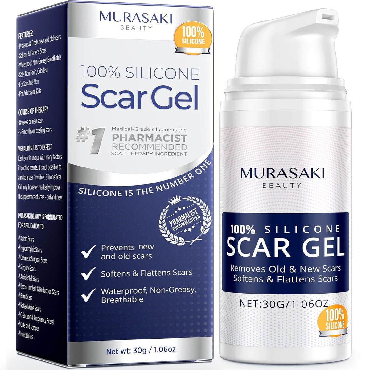 100% Silicone Scar Gel Scar Cream - Advanced Scar Gel for Old and New Scars 🍁 All In One Marketplace Canada