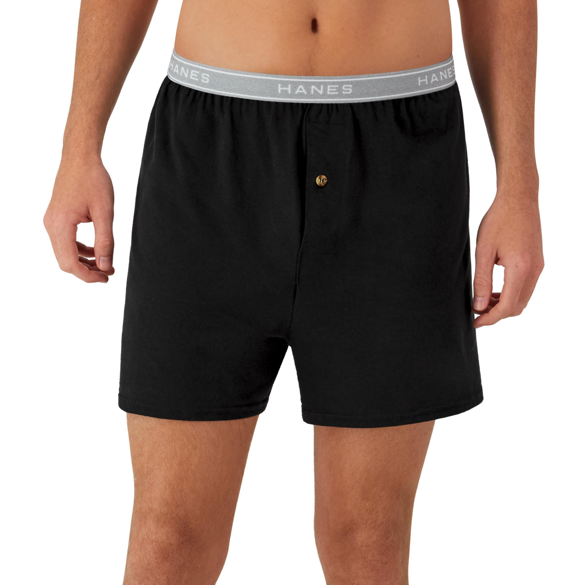 Hanes Men's 5-Pack Exposed Waistband Knit Boxers, Assorted, XX-Large/44-46 🍁 All In One Marketplace Canada