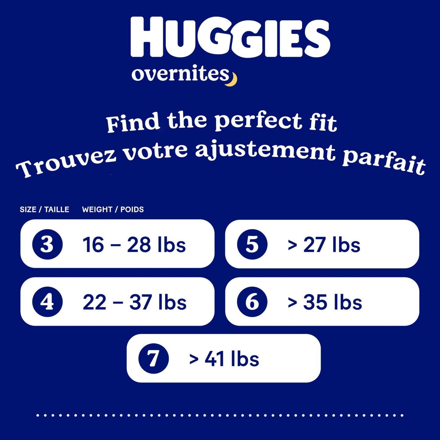Huggies Overnites Size 4 Overnight Diapers (22-37 lbs), 58 Ct 🍁 All In One Marketplace Canada