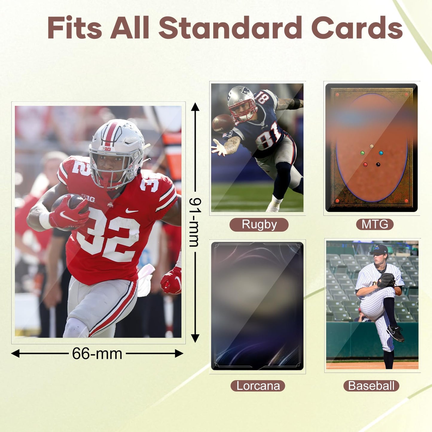 600 Counts Card Sleeves, Clear Trading Card Sleeves, Ultra Soft Hockey Cards Sleeves, Plastic Card Protector for Standard Cards Fit for MTG, Hockey, Sports, Game Cards 🍁 All In One Marketplace Canada