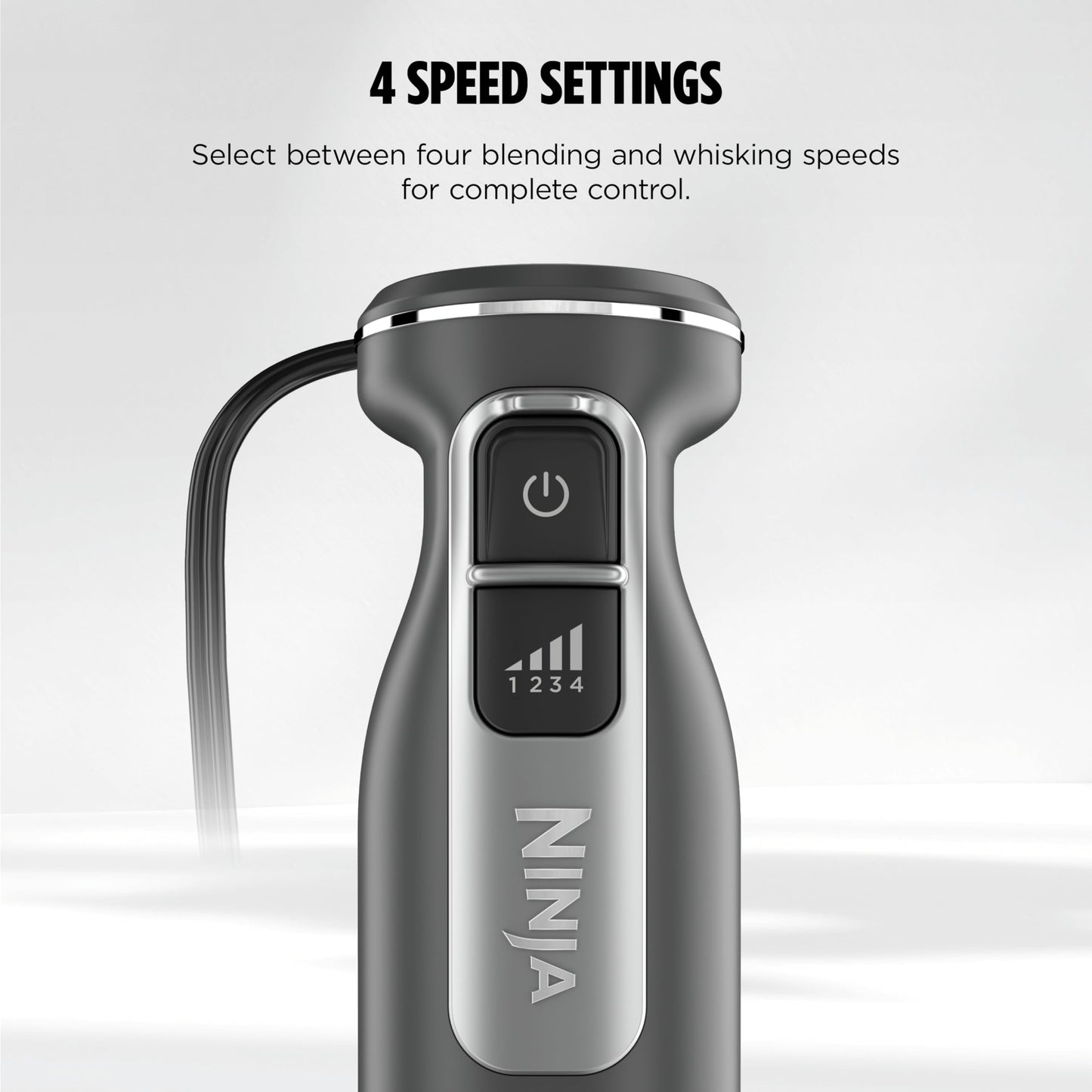 Ninja Immersion Blender & Whisk, 4 Speeds, 4oz/120mL, Dark Grey, CI201CGY 🍁 All In One Marketplace Canada