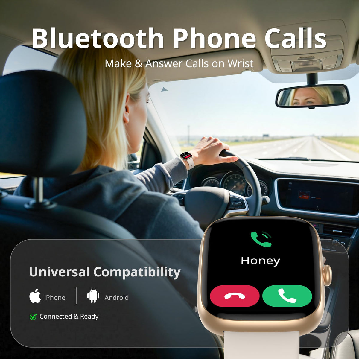 Fixwink Smart Watch for Women Ladies (Answer/Make Call), 1.83" HD Fitness Tracker with Heart Rate/SpO2/Sleep Monitor, Pedometer, 120+ Sport Modes, IP67 Waterproof, 7-Day Battery, for iOS Android 🍁 All In One Marketplace Canada