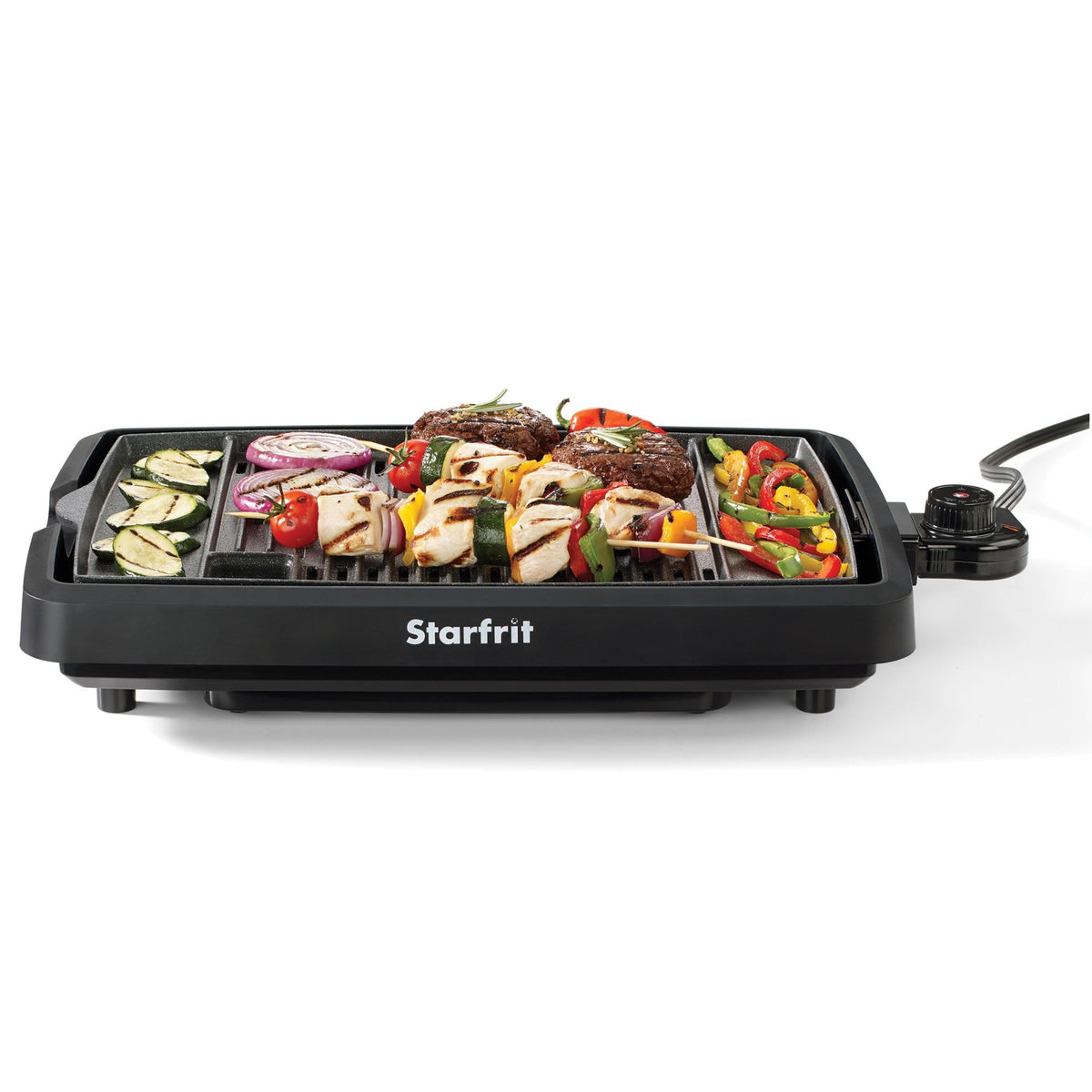 Starfrit The Rock Indoor Smokeless Electric BBQ Grill - Non-Stick 10" x 16" Cooking Surface - Adjustable Temperature 🍁 All In One Marketplace Canada