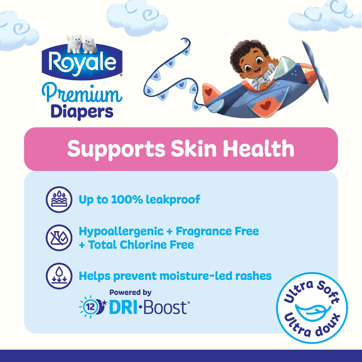 Royale Premium Diapers, Size 1 (8-14 lb), 198 Count, Disposable Baby Diapers (Packaging may vary) 🍁 All In One Marketplace Canada