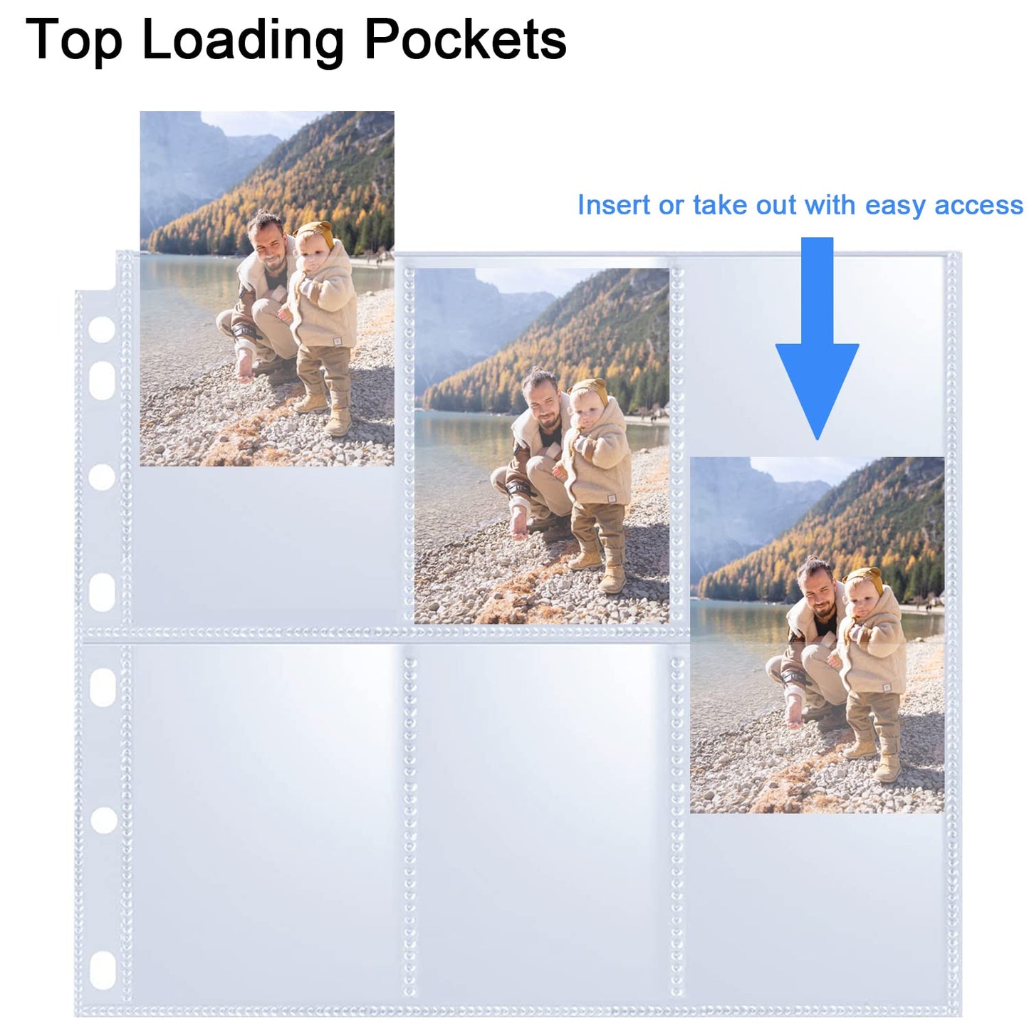 360 Pockets Trading Card Sleeves - Double-Sided 9 Pocket Page Protector, Ultra-Clear Card Sheets for 3 Ring Binder, Sleeves for Game Yugioh/MTG, Baseball, Business Cards, Coupons 🍁 All In One Marketplace Canada