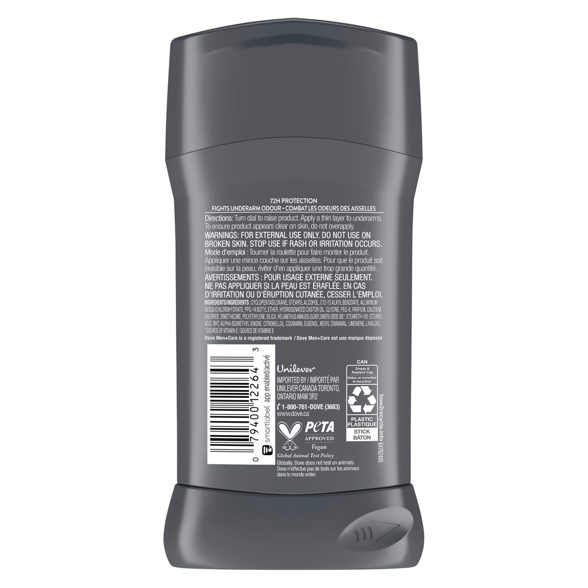 Dove Men+Care Antiperspirant Stick for 72h sweat & odour protection Extra Fresh with Triple Action moisturizer to help prevent skin irritation caused by dryness, 76g (Pack of 4) 🍁 All In One Marketplace Canada