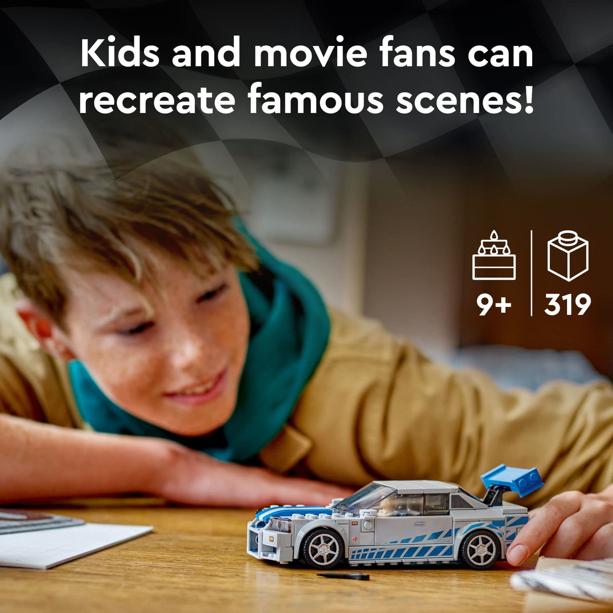 LEGO Speed Champions 2 Fast 2 Furious Nissan Skyline GT-R (R34) 76917 Race Car Toy Model Building Kit, Collectible with Racer Minifigure, 2023 Set for Kids 🍁 All In One Marketplace Canada