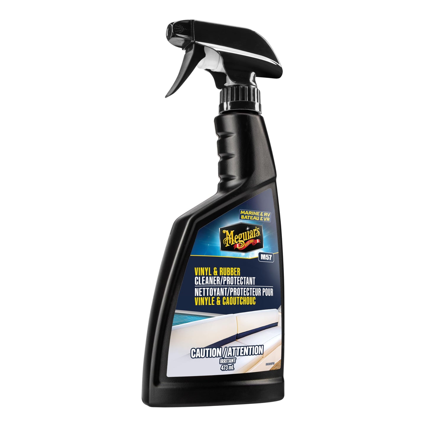 Meguiar's M5716 Marine/RV Vinyl & Rubber Cleaner & Protectant, Boat Vinyl Cleaner & Protectant, Revitalize Plastic and Rubber with an Easy-to-Use Non-Greasy Formula, 16 Oz Spray Bottle 🍁 All In One Marketplace Canada