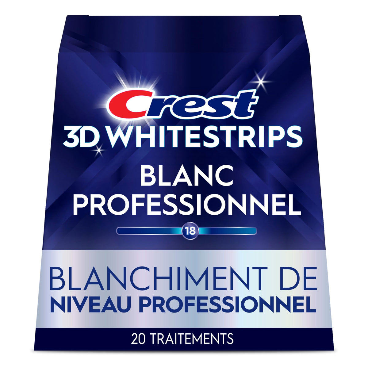 Crest 3D Whitestrips Professional White At-home Teeth Whitening Kit, 20 Treatments, 18 Levels Whiter 🍁 All In One Marketplace Canada