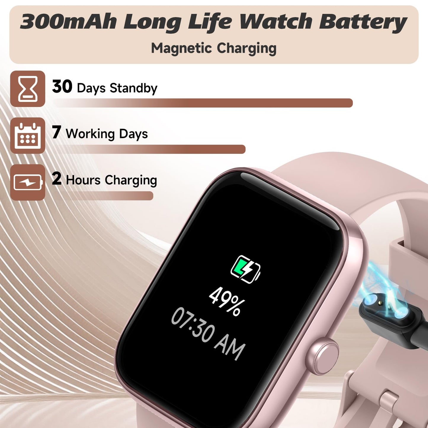 Smart Watch for Men Women with Bluetooth Call, Alexa Built-in, Heart Rate & Sleep Monitor, 1.83" DIY Dial Fitness Watch with 100+ Sport Modes, IP68 Waterproof, Compatible with Android iOS 🍁 All In One Marketplace Canada
