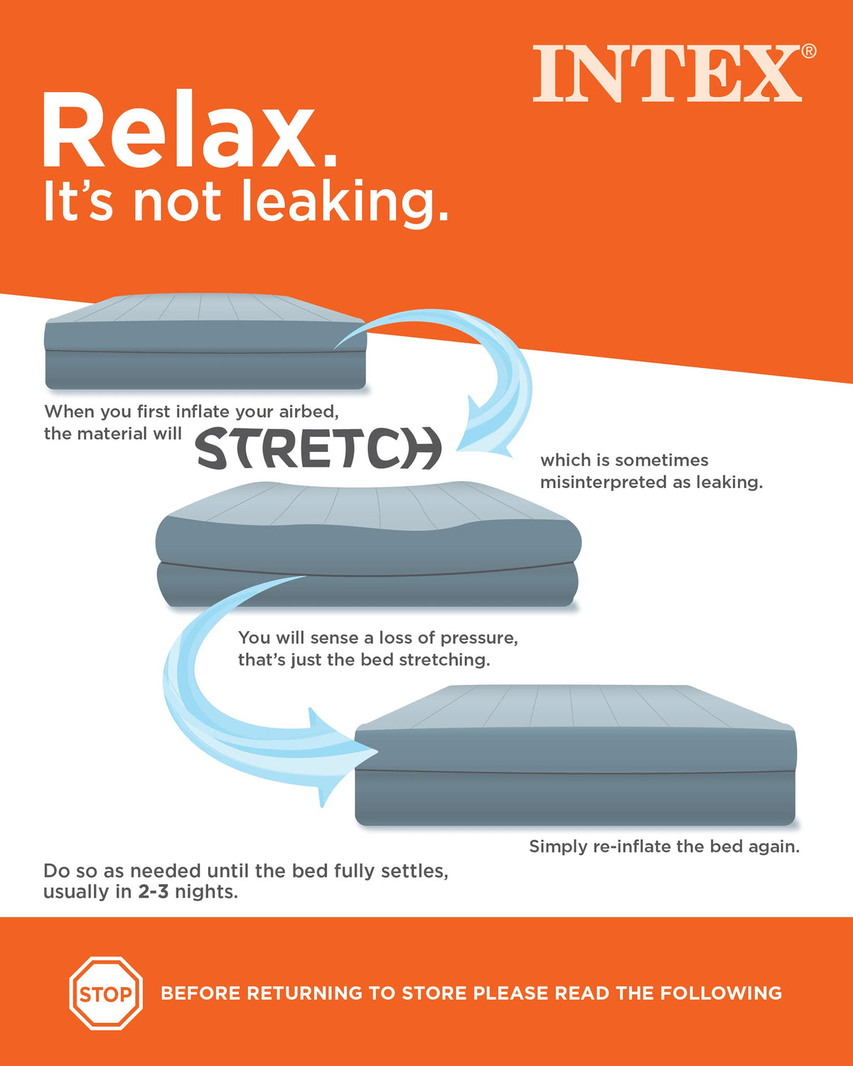 INTEX 64157E Dura-Beam Plus Mid-Rise Air Mattress: Fiber-Tech – Twin Size – Built-in USB Electric Pump – 14in Bed Height – 300lb Weight Capacity 🍁 All In One Marketplace Canada
