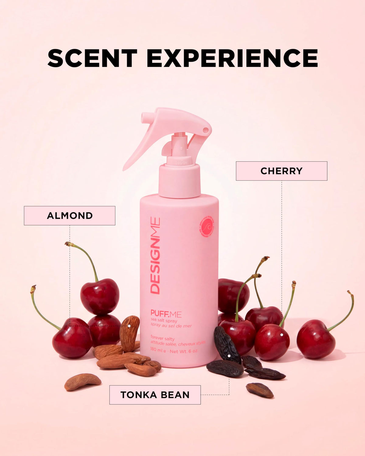 DESIGNME PUFF.ME Sea Salt Spray | Sea Salt Texture Spray for Beach Waves, Volume & Tousled Texture | Soft Hold, Lightweight Hydration & Non-Drying Sea Salt Hair Spray for Women 🍁 All In One Marketplace Canada
