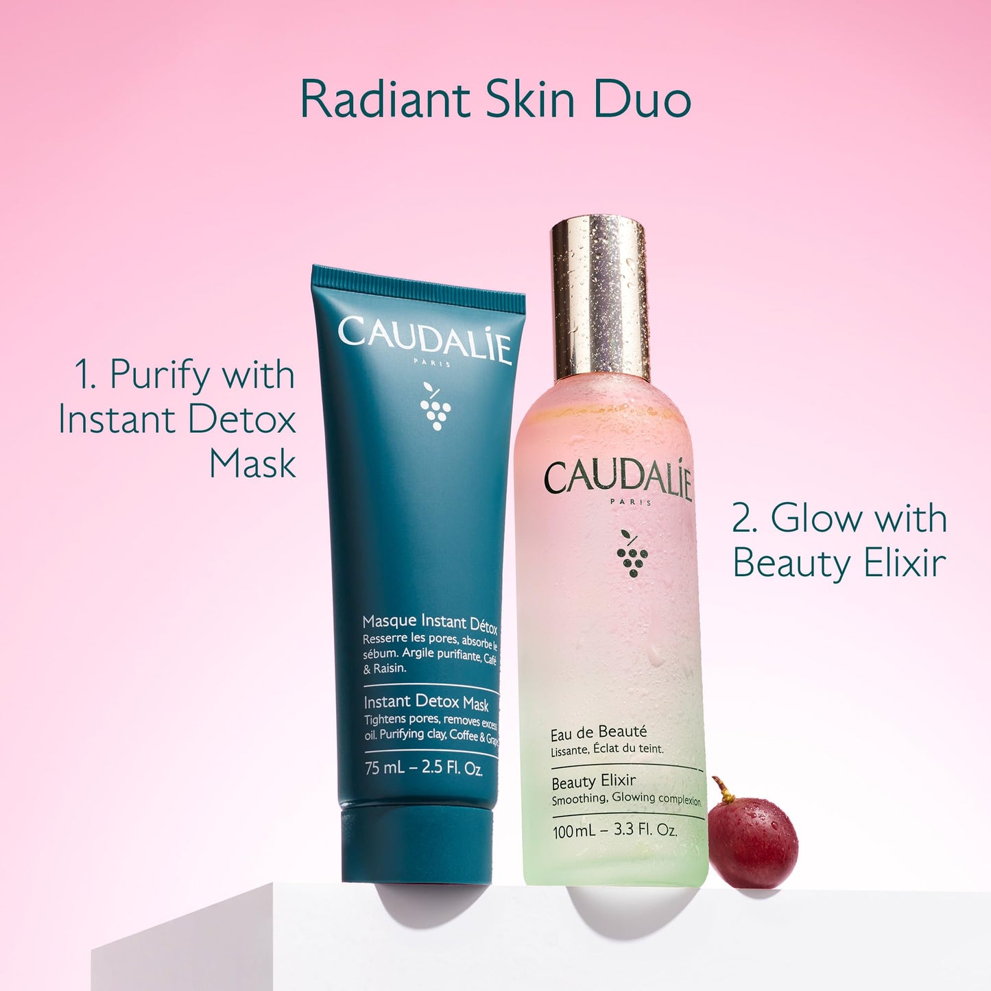 Caudalie Beauty Elixir Face Mist: Toner That Tightens Pores + Reduces Dullness + Sets Makeup - 30 mL 🍁 All In One Marketplace Canada