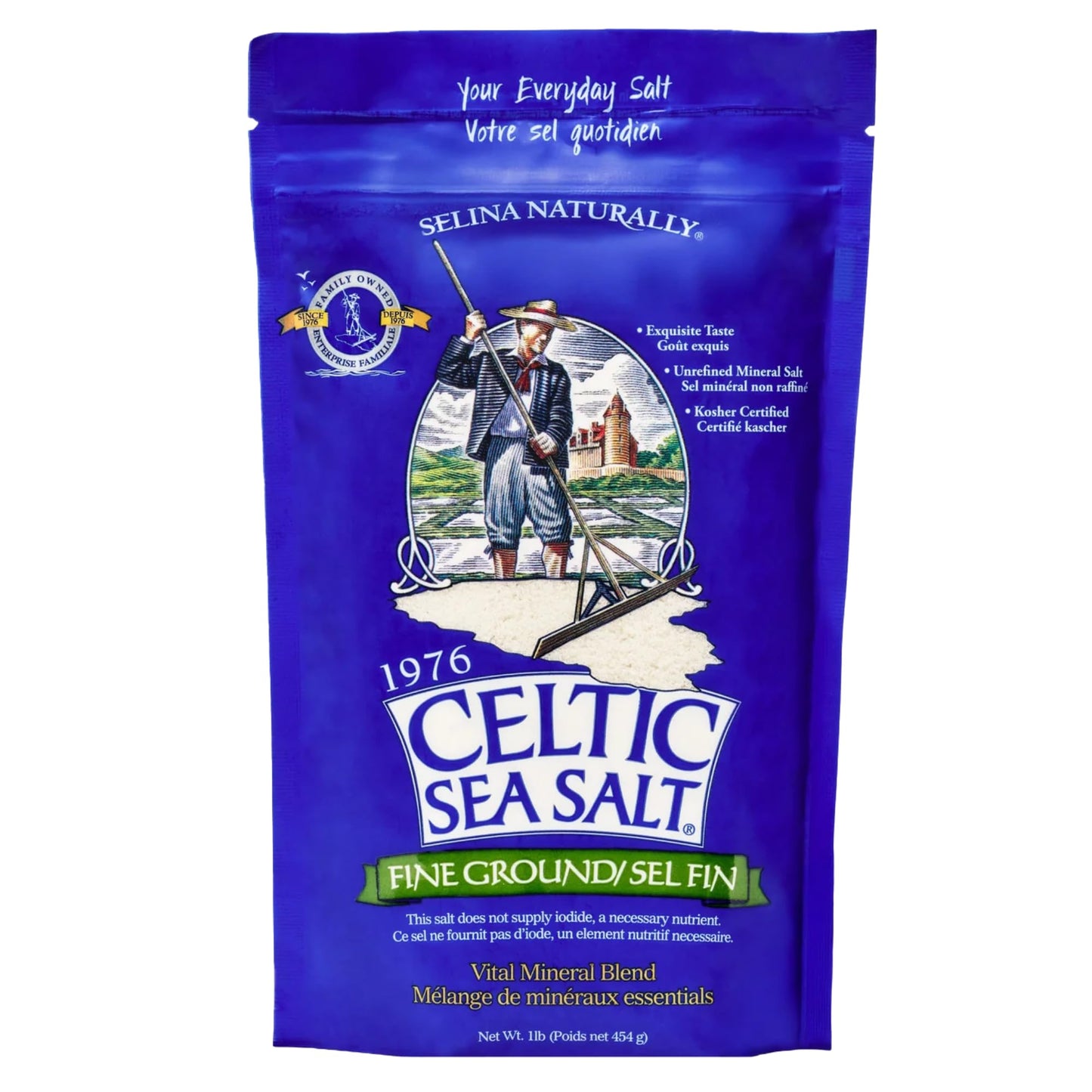 Celtic Sea Salt, Fine Ground, 16 Ounce 🍁 All In One Marketplace Canada
