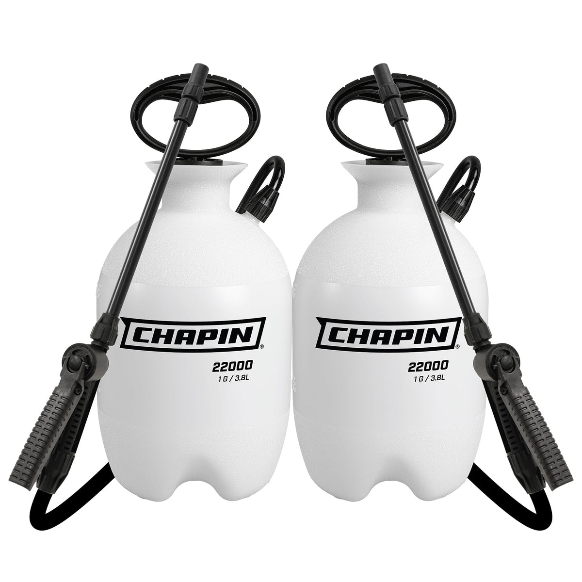 Chapin 22000 Pump Sprayer, 1G (4.5L), Lawn & Garden, Translucent Poly Tank, Funnel-Top, SureSpray, Anti-Clog Filter, Adjustable Cone Nozzle, 34" Hose, Fertilizer, Weed & Pest Applications, 2 Pack 🍁 All In One Marketplace Canada