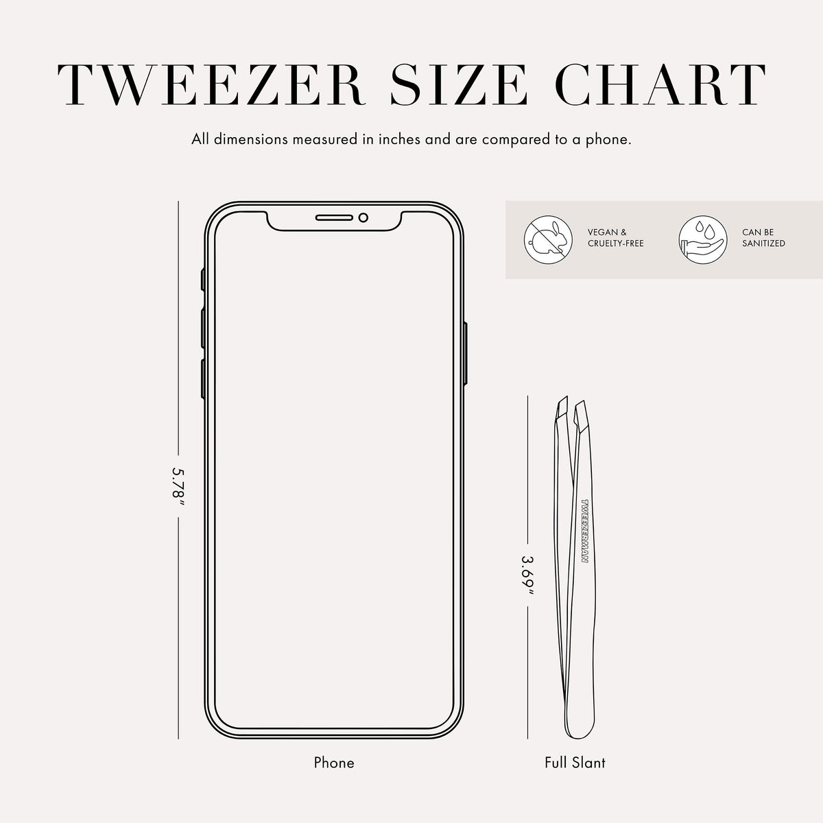 Tweezerman Exclusive Moon Dust Slant Tweezer - Hair Removal Tweezers, Stainless Steel 🍁 All In One Marketplace Canada