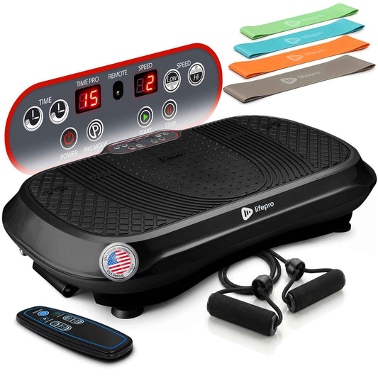 Lifepro Waver Vibration Plate Exercise Machine – Whole Body Oscillation Platform w/ 99 Speed Levels & 9 Programs – Remote Control, Loop & Resistance Bands for Full Body Home Gym Workout 🍁 All In One Marketplace Canada